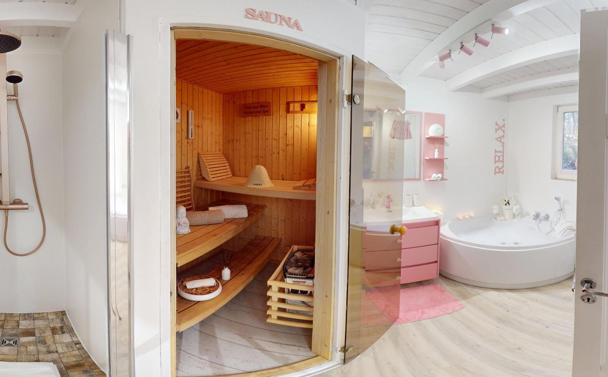 Pink Und Meer - Meerblick, Sauna, Kamin & Whirlpool Бабе Екстер'єр фото